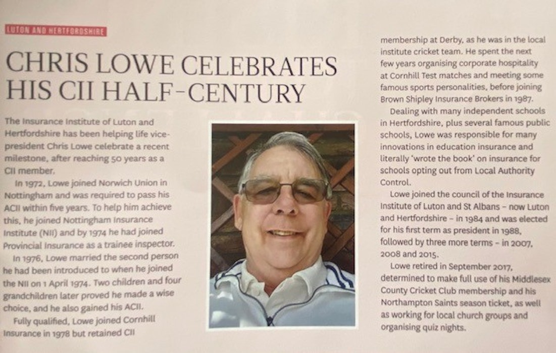 Chris Lowe Celebrates His CII Half-Century