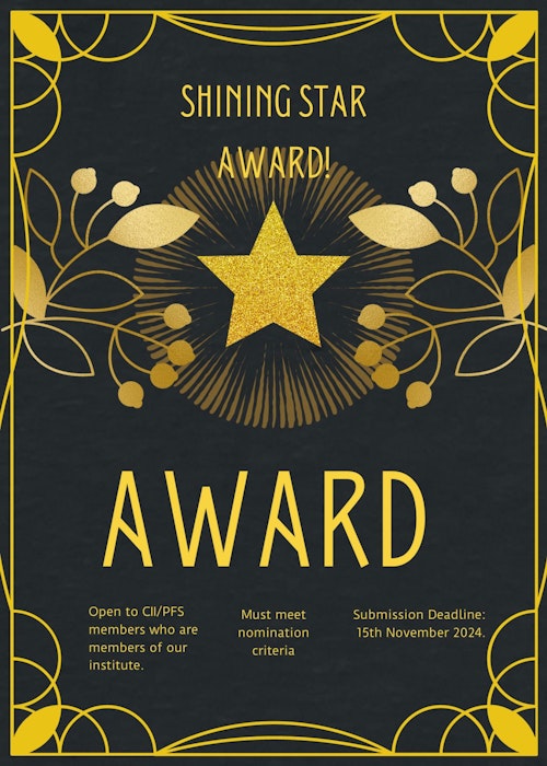 Shining Star Award - Nominations Now Being Accepted!