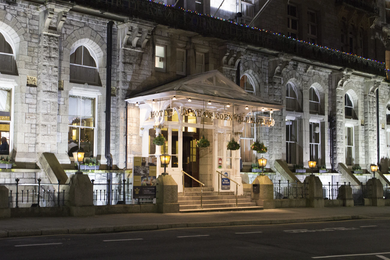 Duke Exterior - Christmas lights.jpg