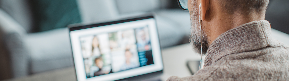 CPD Webinar Man Looking At Screen With Earphones 2