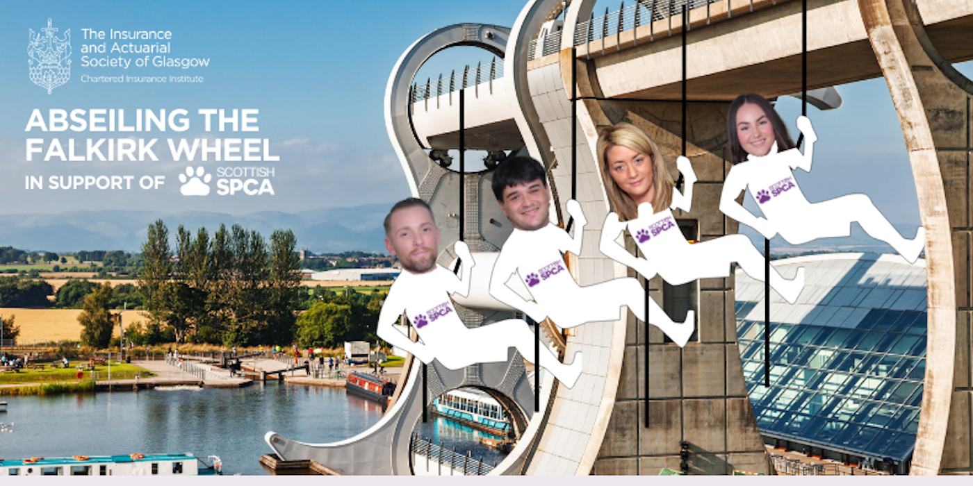 IASG Takes On Falkirk Wheel Abseil for 2026 Charity Partner, the Scottish SPCA