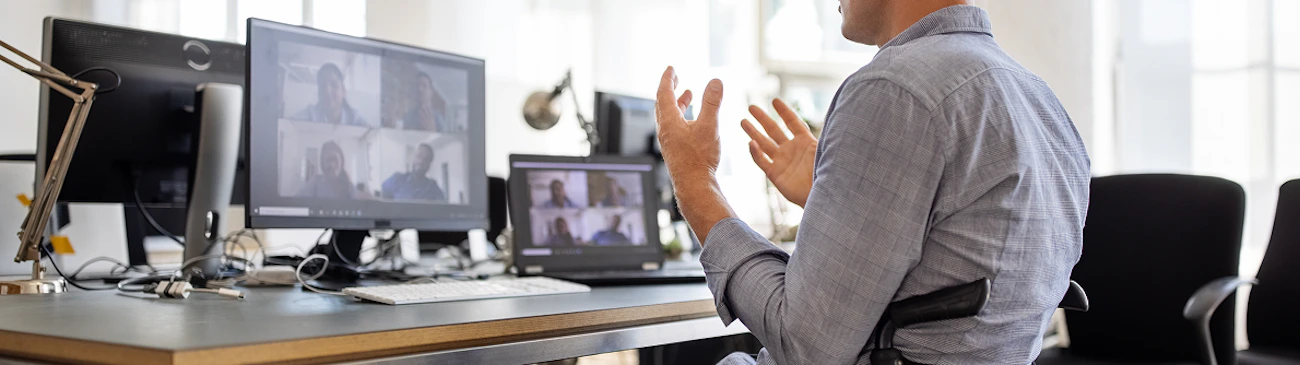 CPD Webinar Man Talking On A Webinar